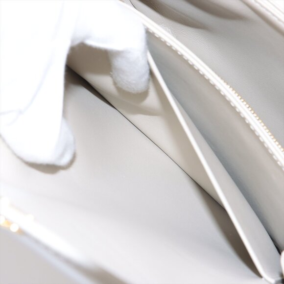 Celine Beige Shoulder Bag with Gold Detail - Picture 10 of 12